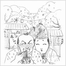 イラスト11. そばとうどんの栄養の違い