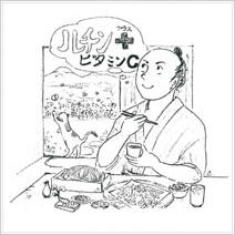 イラスト22. 自然の恵みを食卓に