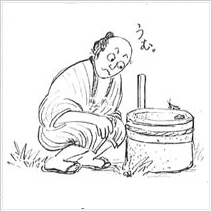 石臼挽きの粉はなぜうまい？ イラスト