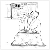 そばがなくては年越せぬ イラスト