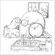 名前はもやしなのに意外なパワーあり イラスト