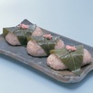 レシピ画像：そば米の桜餅