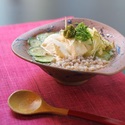 レシピ画像：そば米の冷や汁