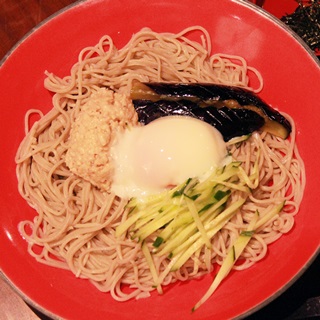 レシピ画像：鶏そぼろ＆ごま味噌冷やかけそば