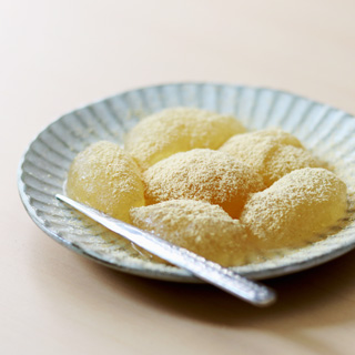 片栗粉で簡単 そば茶わらび餅風 レシピ 日穀製粉株式会社