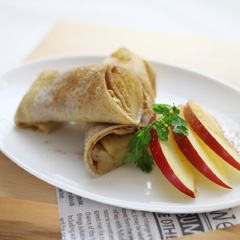 レシピ画像：信州りんごのコンポートガレット